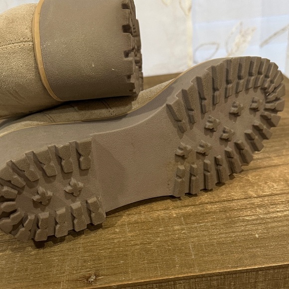 Vince Camuto Taupe Suede Ankle Booties - Picture 6 of 6